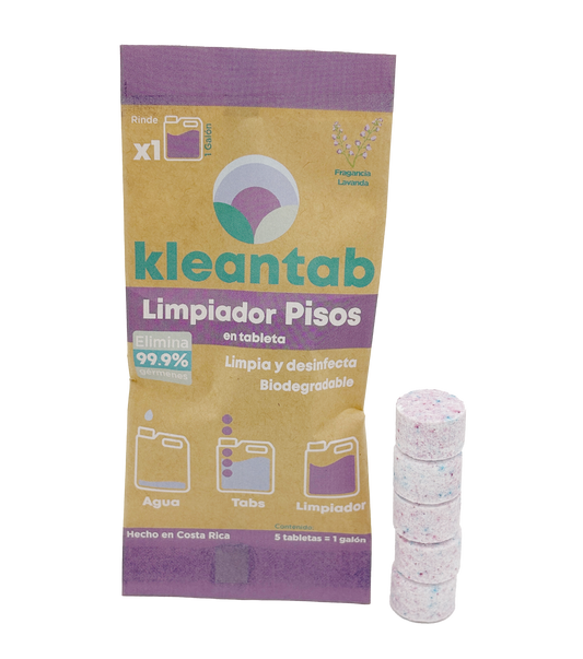 Limpiador Pisos - 5 tabletas (rinde 1 galón)